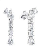 Brilio Silver Silver earrings with cubic zirconia EA998W (Ag925/1000, 1,92 g) - Earrings