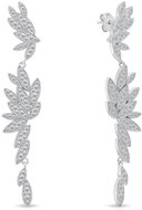 Brilio Silver Long Silver Earrings with cubic zirconia EA1135W (Ag925/1000, 11,15 g) - Earrings