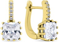Brilio Silver Gold plated earrings with cubic zirconia EA670Y (Ag925/1000, 4,4 g) - Earrings