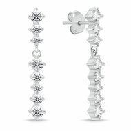 Brilio Silver Silver dangle earrings with clear cubic zirconia EA1101W (Ag925/1000, 2,88 g) - Earrings