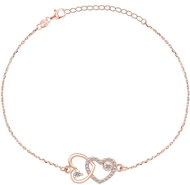 Brilio Silver Romantic bronze bracelet with cubic zirconia BRC32R (Ag 925/1000, 2 g) - Bracelet