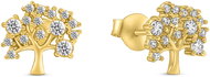 Brilio Silver Popular gold plated earrings Tree of Life EA348Y (Ag 925/1000, 1,38 g) - Earrings