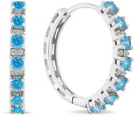 Brilio Silver Sparkly round earrings with cubic zirconia EA472WAQ (Ag 925/1000, 3,74 g) - Earrings