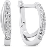 Brilio Silver Beautiful silver earrings with cubic zirconia EA539W (Ag 925/1000, 2,64 g) - Earrings