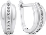 Brilio Silver Elegant silver earrings with cubic zirconia EA546W (Ag 925/1000, 2,49 g) - Earrings