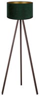 Brilagi Velvet 1× E27 max. 60 W hnědá/zelená dřevotříska - Stojací lampa
