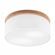 Brilagi - BELLADONNA 2×E27 diameter 40 cm white/oak - Ceiling Light