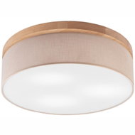 Brilagi - BELLADONNA 3×E27 diameter 50 cm beige/oak - Ceiling Light