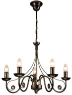 Brilagi LED chandelier on chain STEFANO 5× E14 40 W black patina - Chandelier