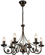 Brilagi LED chandelier on chain STEFANO 6× E14 40 W black patina - Chandelier