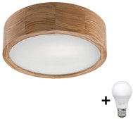 Brilagi LED Ceiling lamp CARVALHO 1× E27 60 W oak diameter 27,5 cm - Ceiling Light