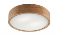 Brilagi LED Ceiling lamp CARVALHO 2× E27 60 W oak diameter 37,5 cm - Ceiling Light