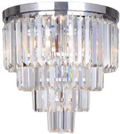Brilagi LED Crystal ceiling lamp MOZART 5× E14 40 W glossy chrome - Ceiling Light