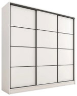 BROMARKT Harazia 180 wardrobe without mirror, with 4 drawers and 2 hanging rails, matt white - Wardrobe