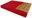Bed sheet red, 220 × 200 cm