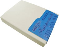 Brotex Froté prostěradlo smetanové na vysokou matraci 190 g/m2, 220 × 200 cm - Bedsheet