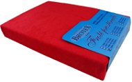 Plachta na posteľ Brotex Froté prestieradlo červené, 80 × 200 cm - Prostěradlo