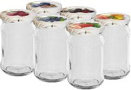 BROWIN Sada sklenic twist na zavařování 300 ml + víčko 66, 6 ks - Canning Jar