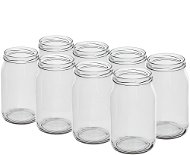 BROWIN Set Einmachgläser 900 ml ohne Deckel 82, 8 Stück - Einmachglas 