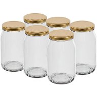 BROWIN Sada sklenic twist na zavařování 900 ml s víčkem 82, 6 ks - Canning Jar