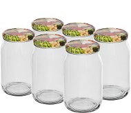 BROWIN Sada sklenic twist na zavařování 900 ml + víčko 82, 6 ks - Canning Jar