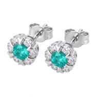 BROSWAY Fancy Aqua Green FAG25 (Ag 925/1000, 2.01g) - Earrings