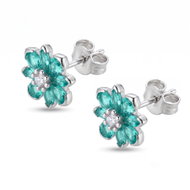 BROSWAY Fancy Aqua Green FAG27 (Ag 925/1000, 1.38g) - Earrings