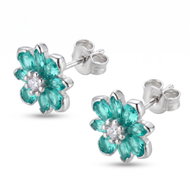 BROSWAY Fancy Aqua Green FAG28 (Ag 925/1000, 1.5g) - Earrings