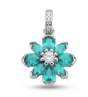 BROSWAY Fancy Aqua Green FAG33 (Ag 925/1000, 0.95g) - Charm