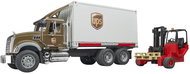 Bruder UPS Mack Granite truck with forklift - Toy Car