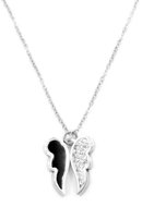 BRUNO Angel wings necklace with rhinestones Black - Necklace