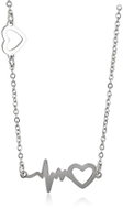 BRUNO Necklace EKG curve with hearts - Necklace