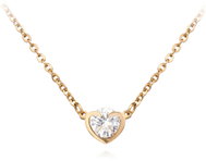 BRUNO Necklace Heart with a stone Rose gold - Necklace