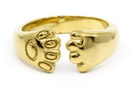 BRUNO Paws Gold size 8 (EU 56.5–58.5) - Ring