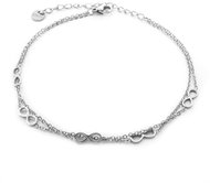 BRUNO Dvojitý řetízek na nohu Nekonečno - Chain Necklace
