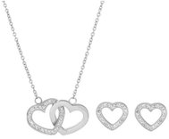 BRUNO Souprava Srdce s kamínky - Jewellery Gift Set