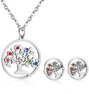 BRUNO Souprava Strom života s kamínky - Jewellery Gift Set