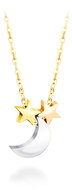 Bruno moon and stars gold - Necklace