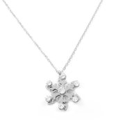 Bruno movable flake with rhinestones - Necklace