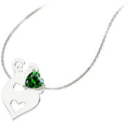 Bruno the reindeer with a green heart - Necklace