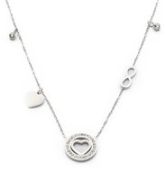 Bruno eternal love with rhinestones - Necklace