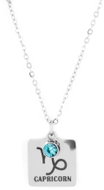 Bruno Capricorn zodiac sign necklace with gemstone - Necklace