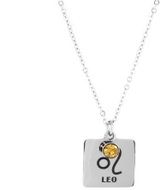 Bruno necklace with Leo zodiac sign and stone - Necklace
