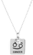 Bruno necklace with a Cancer zodiac sign and a crystal - Necklace