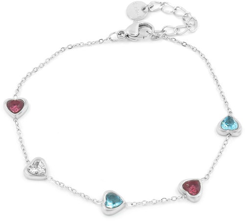 Bruno HEART with rhinestones coloured - Bracelet - Main image