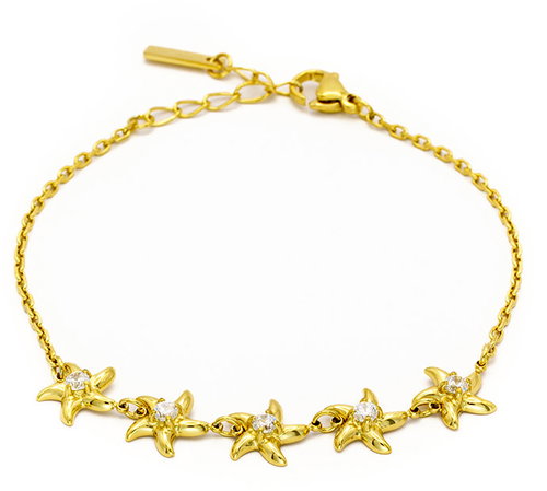 Bruno Adjustable bracelet STAR gold - Bracelet - Main image