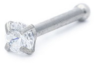 Bruno Straight nose cap with rhinestone 0,2 cm - Piercing