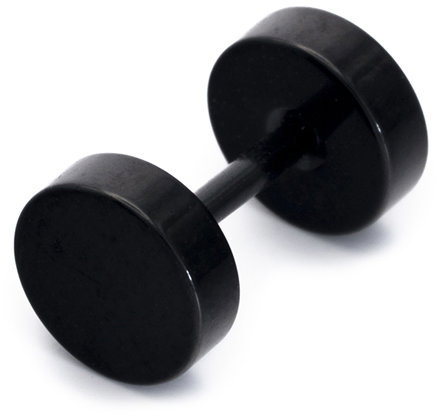 Bruno FAKE PLUG black 0,6 cm - Earrings - Main image