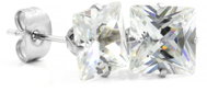 Bruno Earrings QUADRACES with a stone 0,8 cm - Earrings