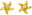 Earrings STAR gold